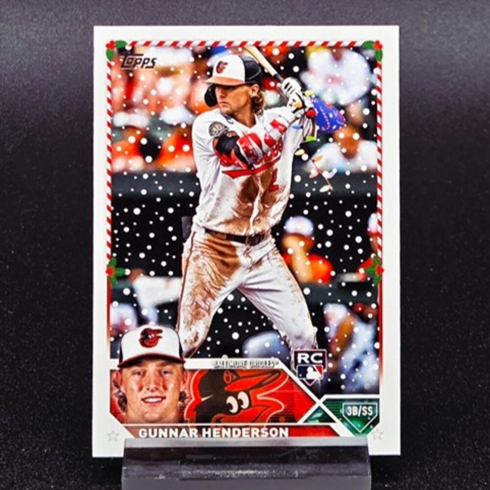 Gunnar Henderson Topps Holiday SSP RC Baltimore Orioles Rookie Case Hit